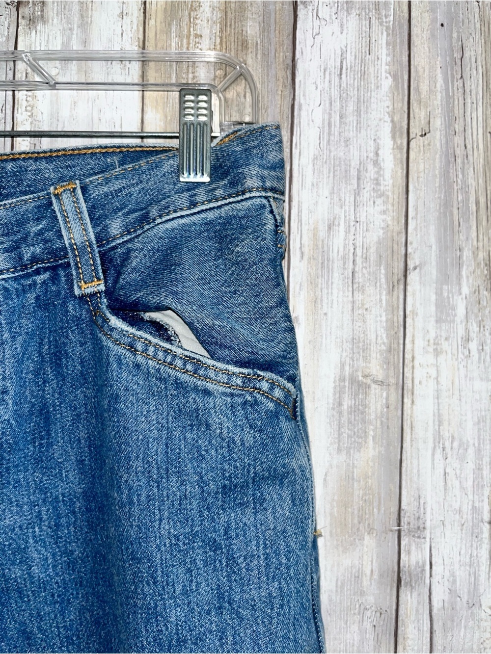 Levi’s 94 Baggy Wide Leg Jeans 26 High Rise Vintage Wash 100% Cotton - Picture 5 of 7